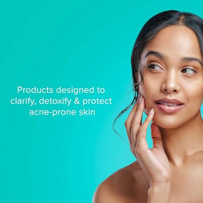 ClarityRx Clear Today Gone Tomorrow Skincare Kit, 5-Piece Plant-Based Set for Acne-Prone Skin