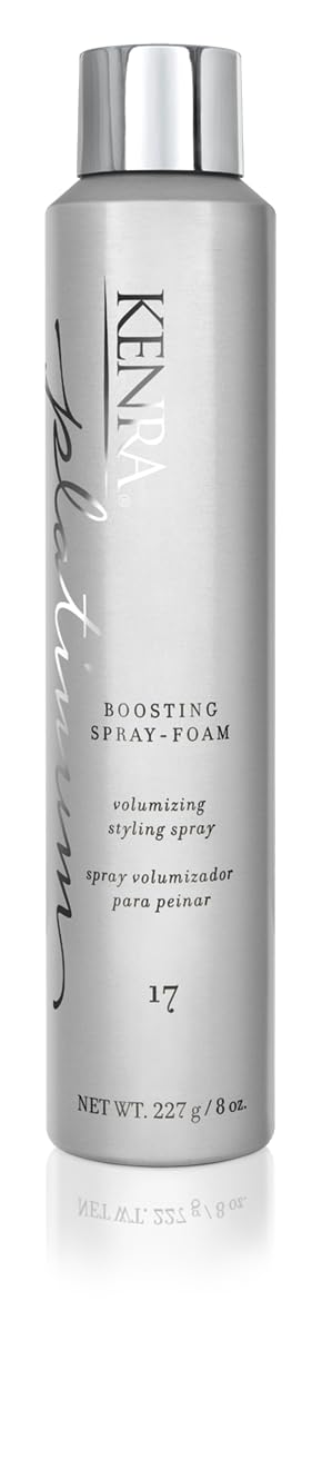 Kenra Professional Platinum Boosting Spray-Foam 17 | Volumizing Styling Spray | Touchable, Brushable Hold | All-Day Lift & Style Support | Lightweight Volumizer | All Hair Types | 8 oz
