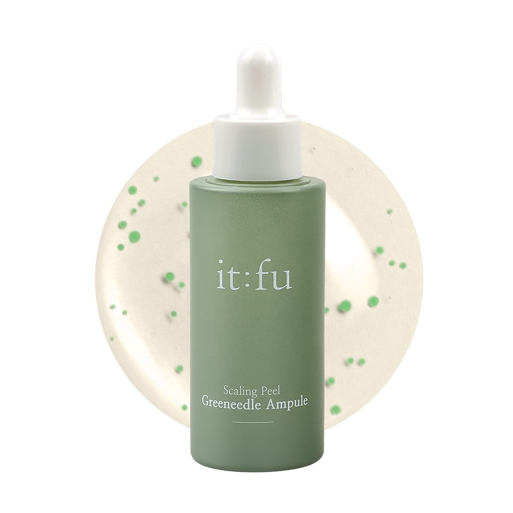 it:fu Scaling Peel Greeneedle Ampoule | K-Beauty, Spicule Ampoule, Pore & Dark Spot Care, Removes Skin Pigmentation & Exfoliates Dark Skin Spot, Contains Madecassoside 1.01 fl. oz