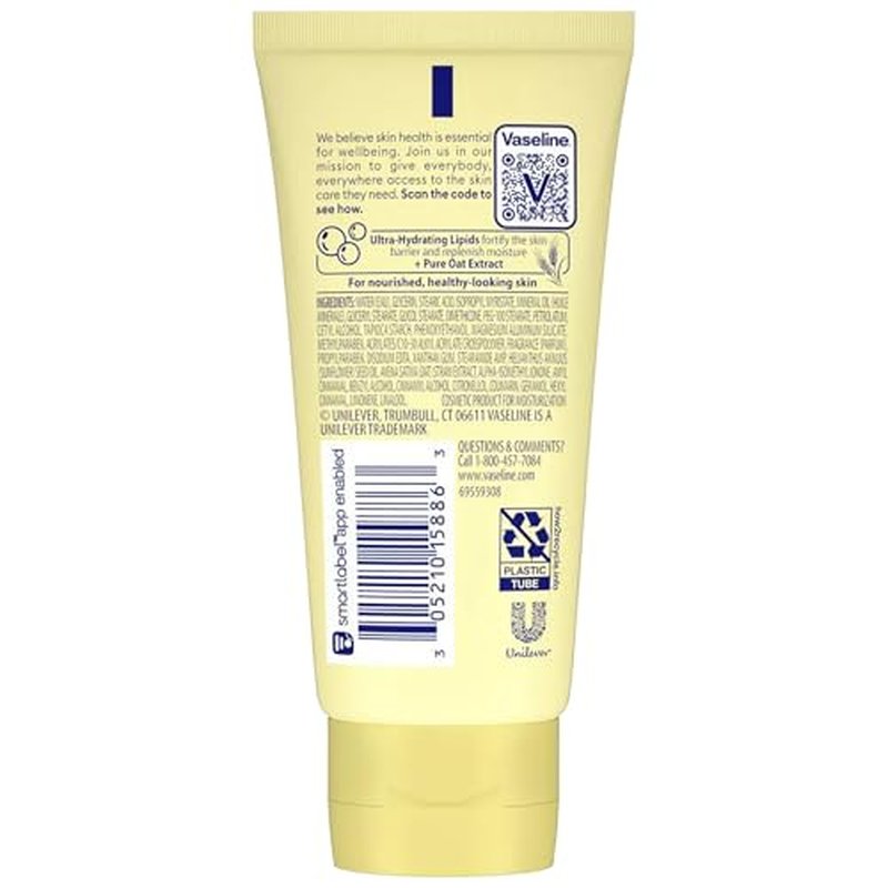 Vaseline Lotion, Intensive Care Nourishing Moisture 2-Pack ? Moisturizer with Oat Extract + Ultra-Hydrating Lipids for Healing Extremely Dry Skin, 2 Oz Ea