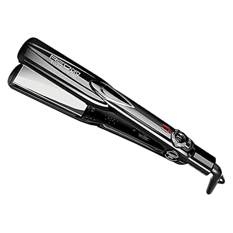 RED Pro Titanium 460 Styler Flat Iron, 1 1/2" for Silk Pressing & Keratin Treatments, Eliminates Frizz, Instant Heat, Auto Shut-Off, Heavy Duty Swivel Cord