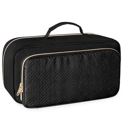 Fasrom Travel Carrying Case Compatible with Shark Flexstyle Hair Dryer, Hair Tool Organizer Bag Compatible with Dyson Airwrap and Straightener, Black