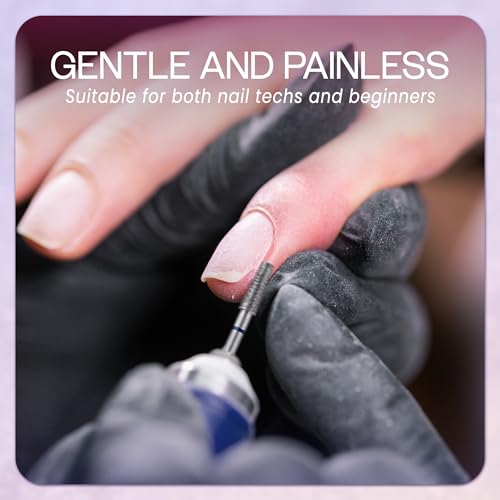 PANA 3/32" Diamond Carbide Cone Bit- Style 13, Medium Grit - Professional Cuticle Nail Drill Bits for Acrylic Gel Nails Dry Manicure Pedicure Shape Remove Tools