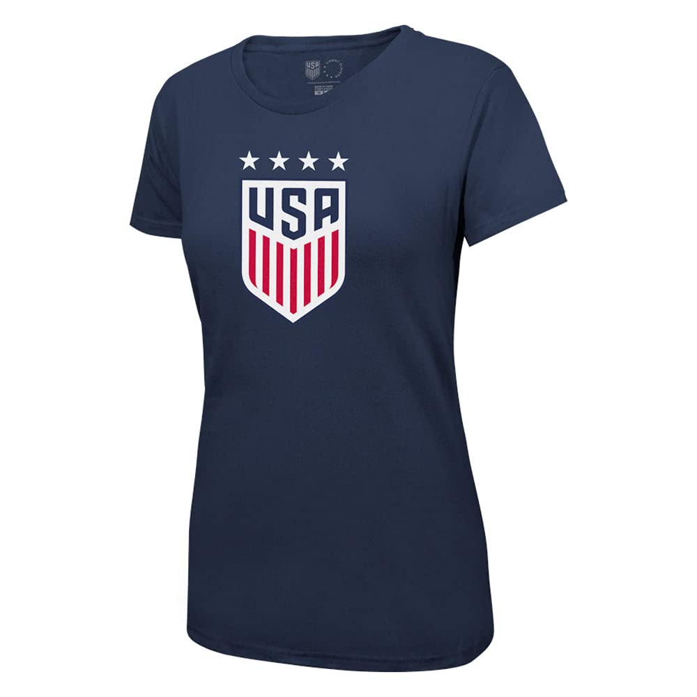 Icon Sports Offical Licensed US Soccer Federation USWNT Player 4 Star T-Shirt | Sophia Smith, Large