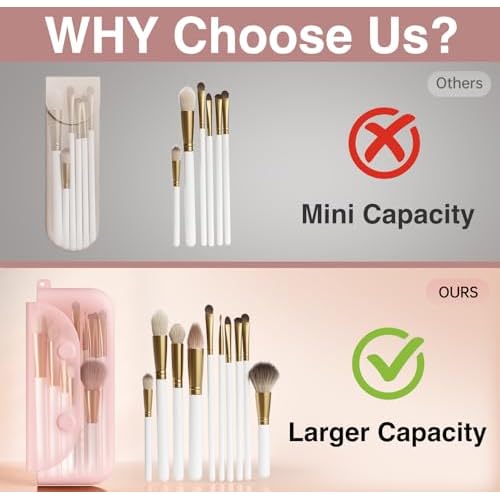 Silicone Makeup Brush Holder And Beauty Sponge Case, Travel Makeup Brush Case With Magnetic Closure, Makeup Sponge Holder 2 In 1 Stand Storage For Quick Drying Khaki