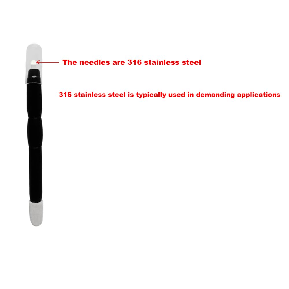 ZUSING Very Sharp Disposable Microblading Pens 18U With Pigment Brush