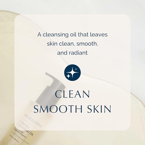 Riman Incellderm Purecell Cleansing Oil | 4.9 fl oz | Gentle Makeup Remover and Hydrating Cleanser | Suitable for Various Skin Types | Lightweight, Plant-Based Formula