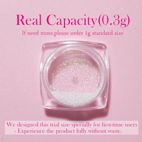 Pretty Diva Moonlight Chrome Nail Powder, Unicorn Mermaid Chrome Powder for Nails, Aurora Nail Powder Iridescent Nail Chrome Powder, Nail Art Glitter Decoration for Home DIY Salon Manicure Pigment