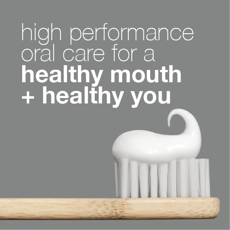 Fluoride Free Toothpaste - Teeth Whitening & Antiplaque | Natural Peppermint, 5.25oz (3 Pack)