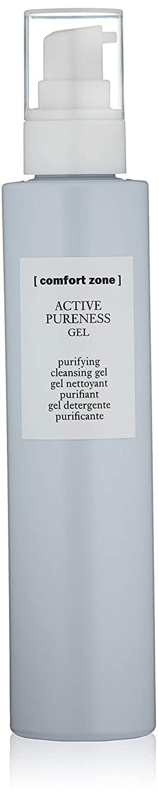 [ comfort zone ] Active Pureness Cleansing Gel, Exfoliating Face Wash, 3% Gluconolactone, Deeply Cleanses Pores, Purifies Oily Acne Prone Skin, Men & Women, Vegan, Made in Italy, 6.76 Fl Oz