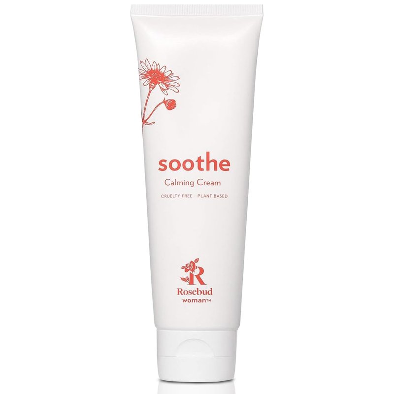 Rosebud Woman Soothe Calming Cream with Arnica & Chamomile, Soothing Cream for Itch & Irritation Relief, Sensitive Skin Moisturzer, Full Body & Intimate Safe, Dermatologist Reviewed, 2.7 Fl Oz