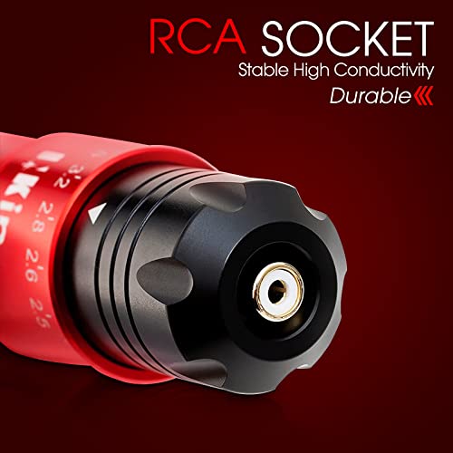 INKin Tattoo Gun Kit Rotary Tattoo Machine Pen Coreless Motor 6 Strokes Length Adjustable 2.5mm-4.0mm Rotary Tattoo Machine Kit Custom Coreless Motor Great for Tattoo&SMP