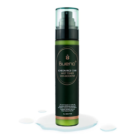 Bueno Icheon Rice Core Mist Toner, 3.55 fl.oz | Spray Toner with Icheon Rice Amino Acids for Soothing & Hydration | 100% Vegan Formula, Korean Skin Care