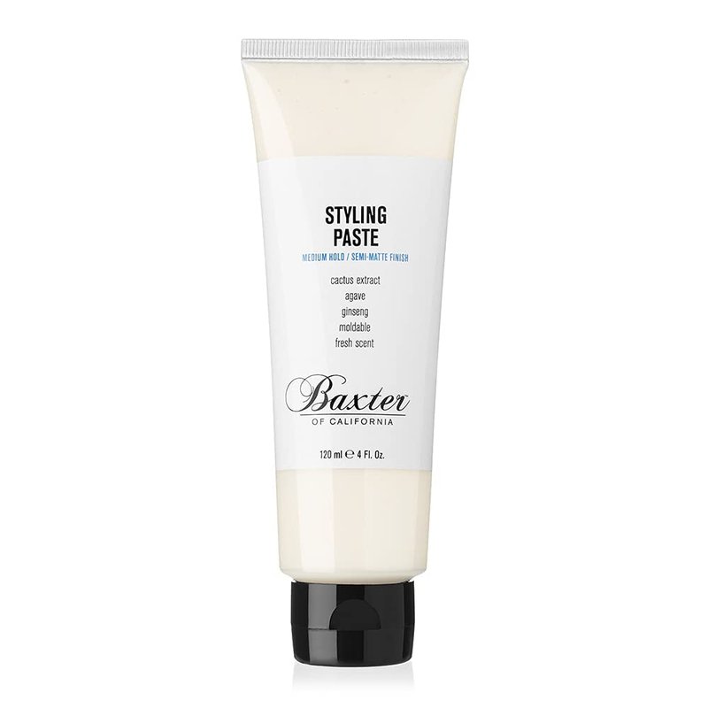 Baxter of California Styling Paste - Medium Hold, Semi-Matte Finish Hair Cream with Cactus & Agave | 4 Fl Oz