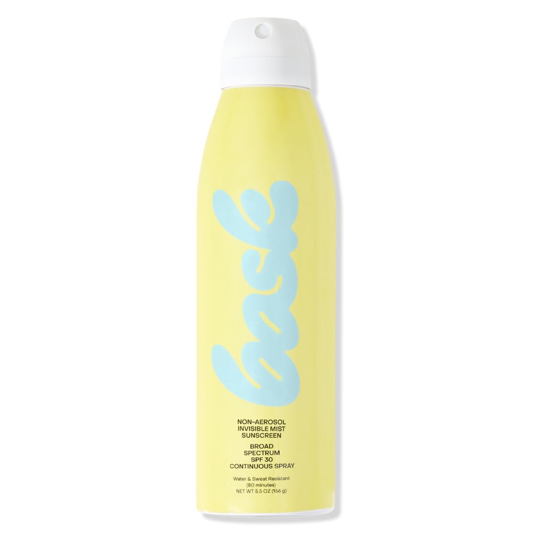 Bask SPF 30 Sunscreen Spray - Non-Aerosol, Broad Spectrum UVA/UVB Protection, Dermatologist Recommended, Moisturizing, Lightweight & Non-Greasy, 5.5 oz