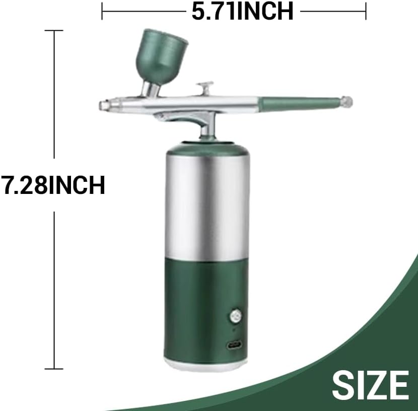 Oxygen Facial Machine - Portable Rechargeable Facial Steamer for Skin Rejuvenation | Green Color