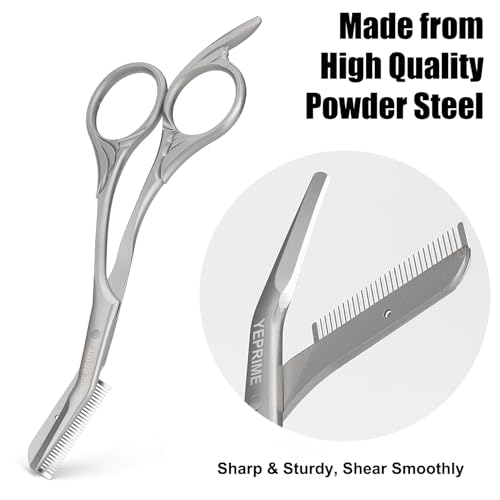 Eyebrow Trimming Scissors with Comb, Gifts For Men Women Stocking Stuffers