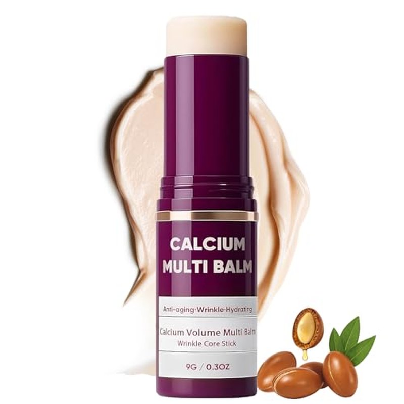 Lingyun Calcium Multi Balm Stick, Calcium Volume Multi Balm,Korean Collagen Wrinkle Care Stick,Intensive Repair & Moisturizing Cream, Firming Skin,Anti-aging Suitable for Eyes, Neck, Face (1)