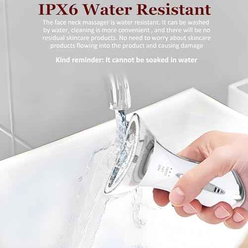 5-in-1 Red Light for Face and Neck£¬Face Neck Massager for Skin Care, Water Resistant Facial Sculptor Wand