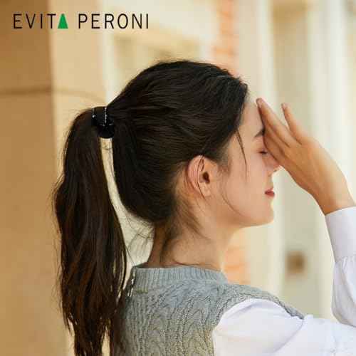 EVITA PERONI Hair Claw Clips for Thick Hair Women Small Hair Clips for Women Strong Hold Ponytail Hair Clip No Slip Jaw Clamps Girls-Black