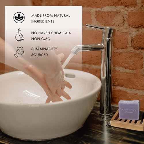 Natural Amor Handmade Soap Bar Set 3 Pk, Made with Natural Ingredients, No Harsh Chemicals, Soap Gift Sets for Women, Handcrafted Atisan Soaps, 3.5oz each