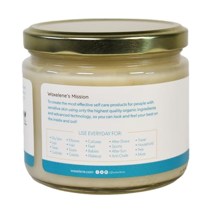 Waxelene Original Aerated Balm Large Jar, Organic Multipurpose Ointment the Petroleum Jelly Alternative Eczema Dry Sensitive Skin Face Moisturizer