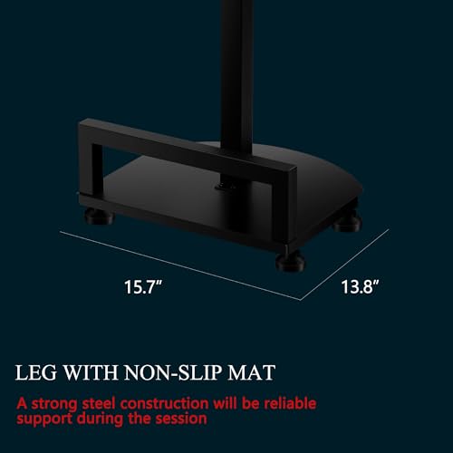 POARMEEY Adjustable Tattoo Arm Rest, Black Metal Stand with Padded Cushion, Height Adjustable Support