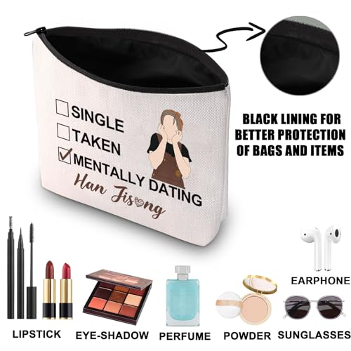 JNIAP Stay Han Makeup Bag Stay Quokka Gifts Single Taken Mentally Dating With Han Gifts Stay Member Gifts (WITH HAN mb)