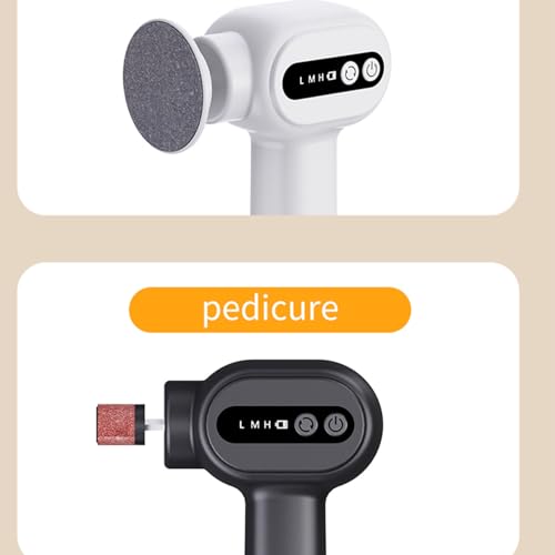 Electric Callus Remover for Feet - Rechargeable Cordless Pedicure Tool with 6 Speeds & 20 Sandpaper Discs, Professional Dead Skin Remover for Cracked Heels,Electric Foot File(Black)