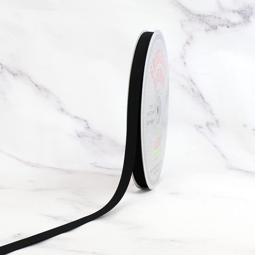 Creative Ideas Solid 3/8-Inch Grosgrain Ribbon, 50-Yard, Black