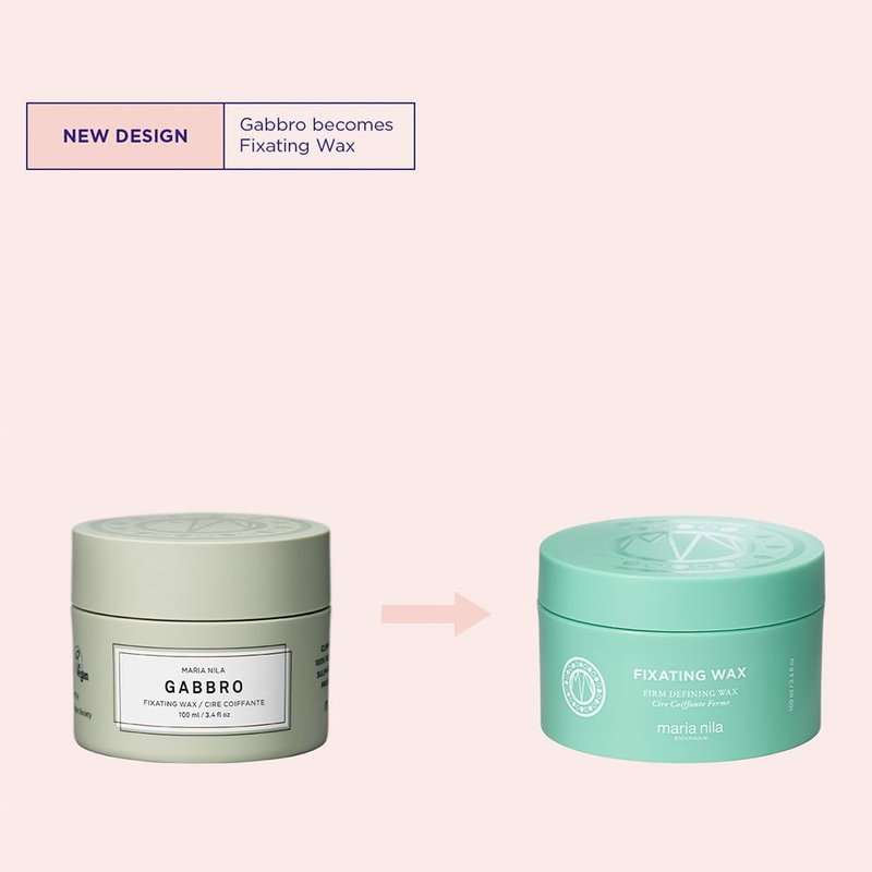 Maria Nila Fixating Wax, 100 ml, Hold 4/5, Low Shine and Matte Finish, Long-lasting Hold, For Shorter Hair Types, 100% Vegan