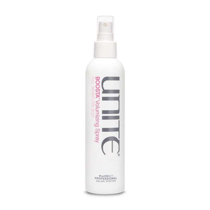 UNITE Hair – BOOSTA Volumizing Spray – Heat-Activated Root Lifting Spray for Weightless Volume, Texture & Flexible Hold – UV & Thermal Protection – 8 Fl Oz