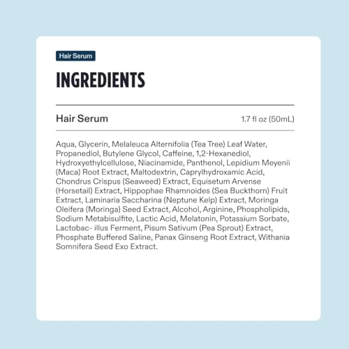 Nutrafol Men's Hair Growth Supplement and Hair Serum, Clinically Tested for Visible Thickness and Strength - 1 Month Supply, 1.7 Fl Oz Bottle