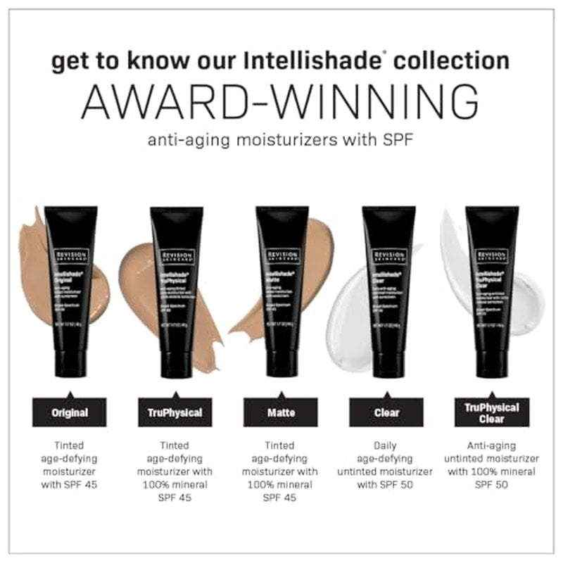Revision Skincare Intellishade¢ç Matte SPF 45 Anti-Aging Tinted Sunscreen for Face, Oil-Free Moisturizer with SPF and Vitamin C, Pore Minimizing Sunscreen for Oily and Combination Skin, 1.7 oz