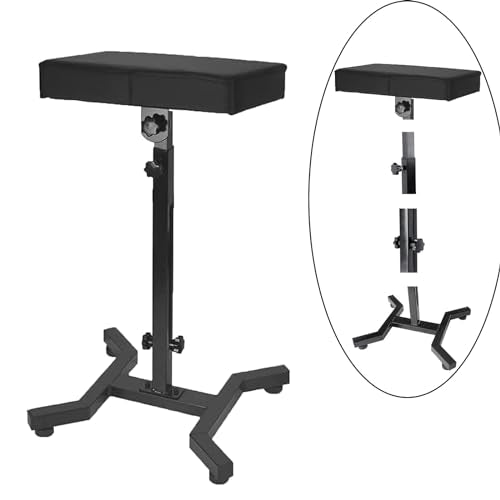 Tattoo Arm Rest - Beoncall Tattoo armrest and Legrest Stand 360¡ÆAdjustable Armrest Foldable Legrest Leather Pad Thick Sponge Stable Base for Tattoo Studio Tattoo Artists