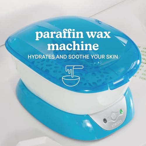 Homedics Paraffin Wax Machine for Hands - Hypoallergenic Hot Wax Hand Therapy Machine to Soothe and Moisturize Hands - Includes 3 Pounds of Wax and 20 Hand Liners