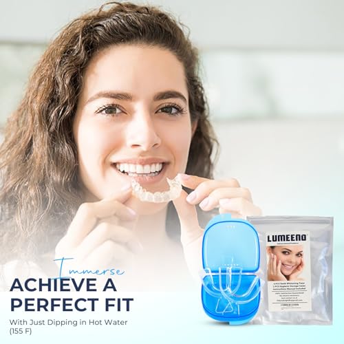 Moldable Teeth Whitening Trays - 4 Pcs Trays with 2 Pcs Cases - Compatible with Opalescence Teeth Whitening Gel