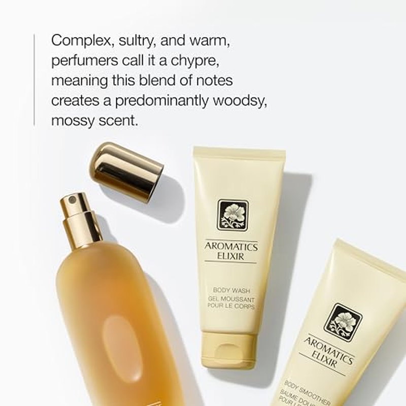Clinique Aromatics Elixir Eau de Parfum Spray | Notes of Bulgarian Rose, Ylang Ylang, Patchouli, Jasmine + Vetiver | Perfumes for Women