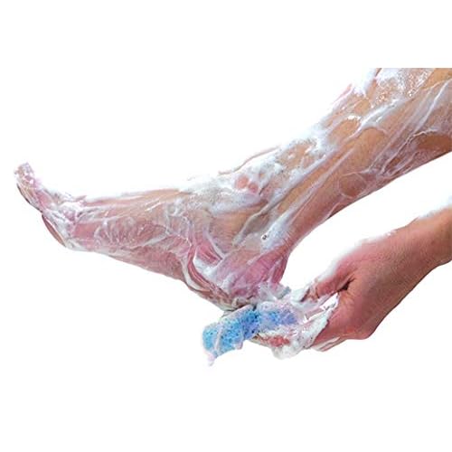 Spongables Pedi Scrub Foot Exfoliating 5+ Wash Travel Sponge, Clean & Fresh, 1 Count