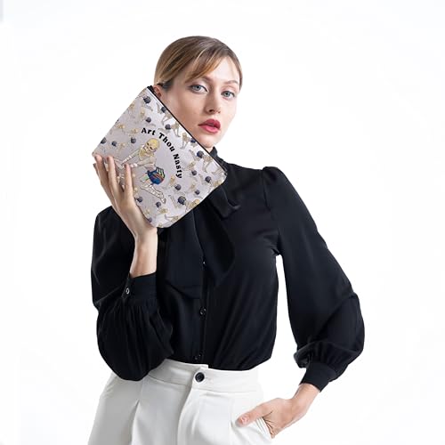 MNIGIU Withers Makeup Bag Withers Fan Gift BG3 Merch Art Thou Nasty Quote Gift (Art Thou Nasty Bag)