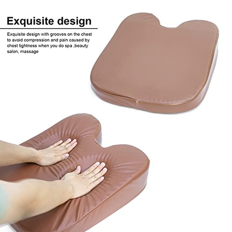 Breast Support Massage Table Quality Bolster Support Pad PU And Silicone Gel Chest Mat Beauty Salon U-shaped Elitzia ET30499