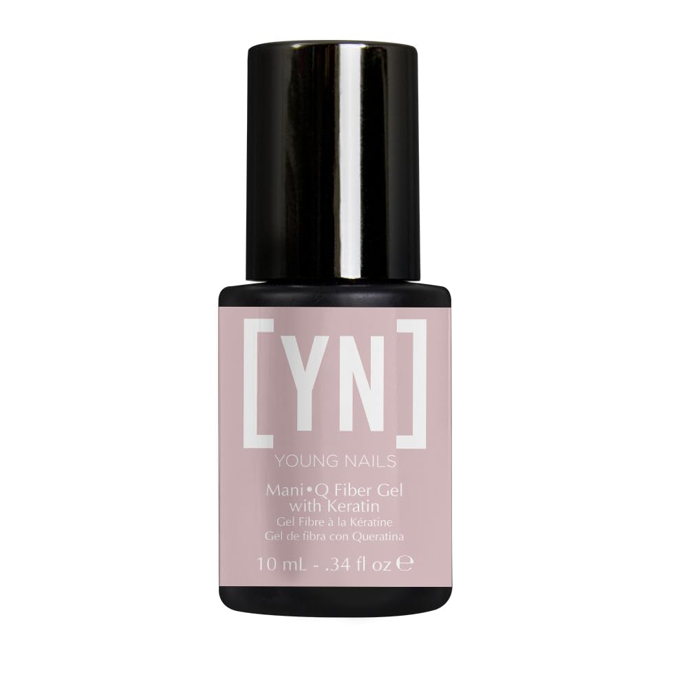 Young Nails ManiQ Fiber Gel with Keratin, Cover Nude, 1/3 oz