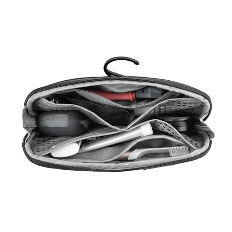 Peak Design Small Wash Pouch, Coyote, Ocean Edition, Travel Toiletry Bag, Upright or Hanging Dopp Kit with Pockets, Magnetic Toothbrush Pocket, Wide UltraZip Opening, Toiletry Bag for Men and Women