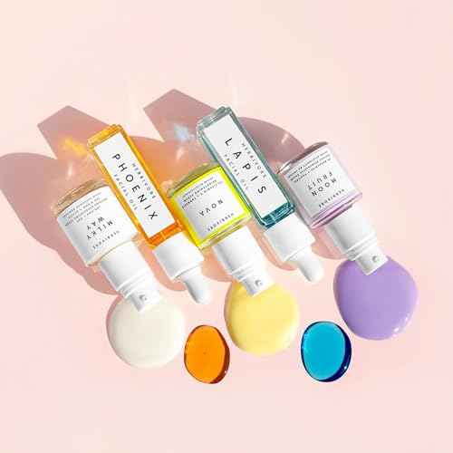 HERBIVORE Rainbow Minis Set - (Serums + Oils Best Sellers Collection), Plant-based, Vegan, Cruelty-free