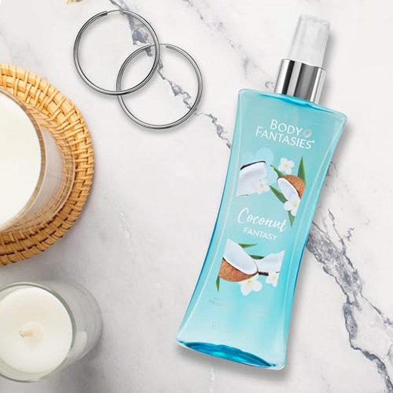 Body Fantasies Signature Fragrance Body Spray, Coconut Fantasy, 8 fl oz