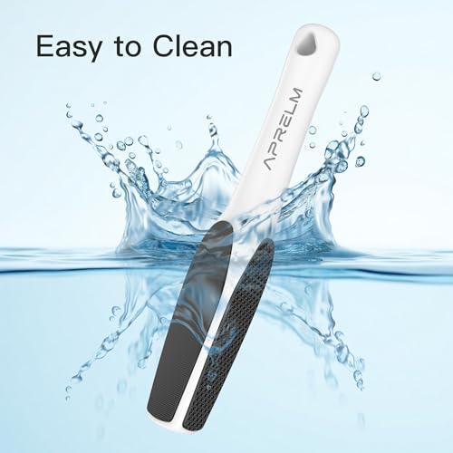 AprElm-H3 Professional 3-Sided Glass Foot Callus Remover, 3-in-1(Coarse, Medium, Fine) Foot File Pedicure Tools for Feet Hard Skin Smooth Polishing (White)