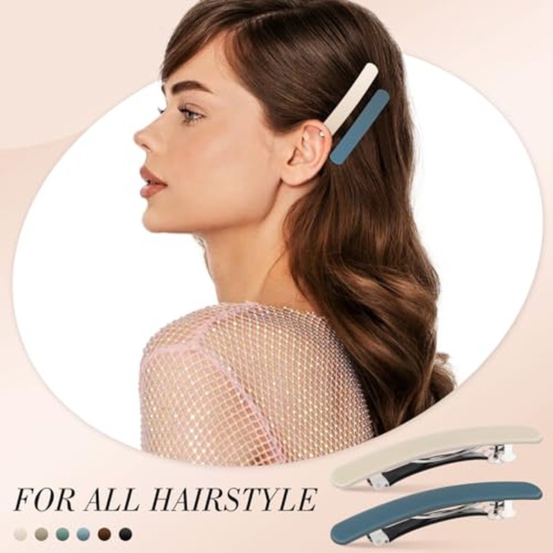 6 Pcs Hair Clips Hair Barrettes for Women, Matte Barrettes for Thin Fine Hair Flat Hair Clip Hair Accessories