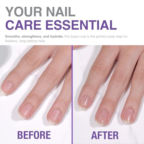 Probelle Hydrating Base Coat for Dry and Brittle Nails, Instant Moisturizer, Nourishes and Soothes Nails with a Healthy Glow, Extends Polish Life, Ideal for Dehydrated, Rough, Breaking Nails