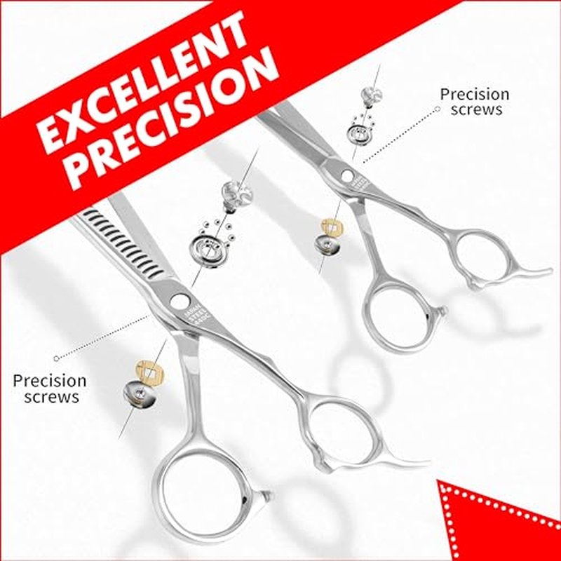 Professional Scissors - 6.25" Arc Hair Cutting Scissors 440C Japanese Steel, Featuring Long-Lasting Sharpness(Hair Cutting & Thinning Scissors)