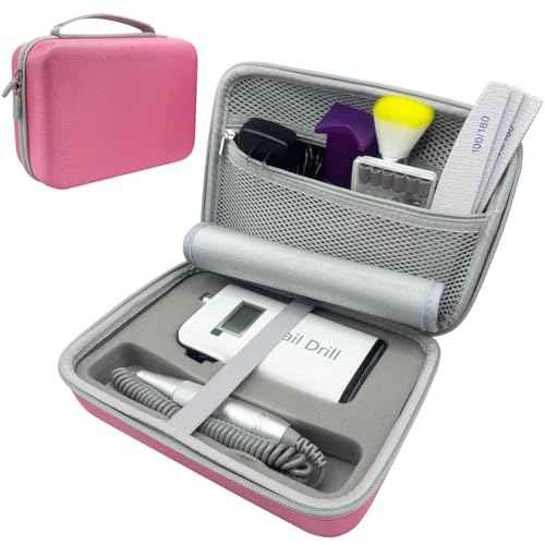 Nail Drill Machine Storage Case Compatible with MelodySusie/MOCOWIND Professional Electric Nail Drill Machine, for Travel Nail Drill Machine Storage Pouch Professional Bag (Case Only)